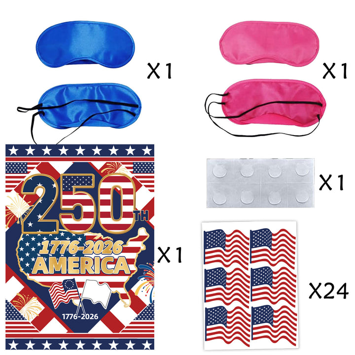 Unisex nan robust PVC gift bags with punched carrying handle and star stripe pattern Kalsten