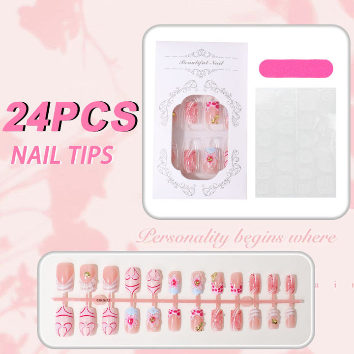 Artistic 3D Decorative Press-On Nail Tips Kalsten