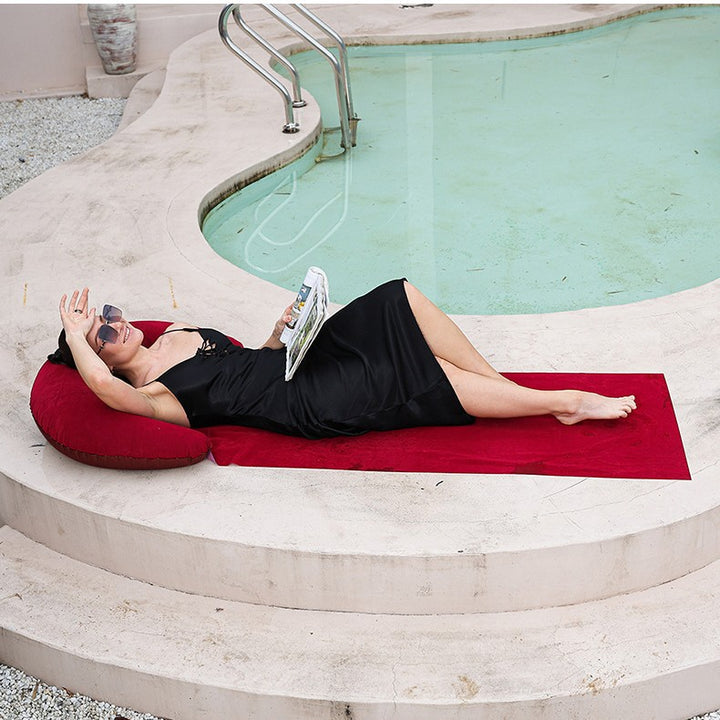 Women Inflatable Relax Lounge Chair with Integrated Headrest Kalsten