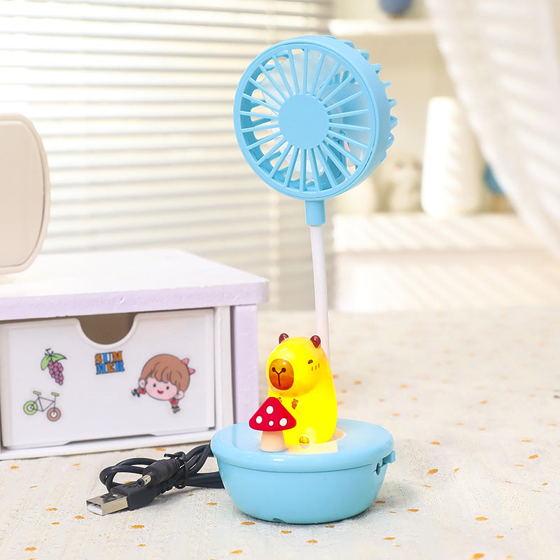Women Portable Hand Fan with LED Panda Design Kalsten