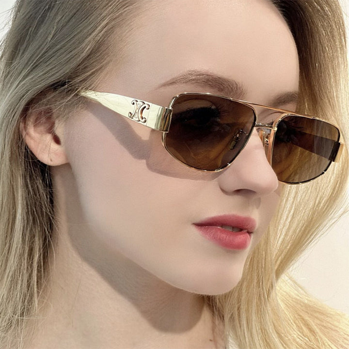 Ladies sporty sunglasses with polarized lenses and elegant metal frame Kalsten