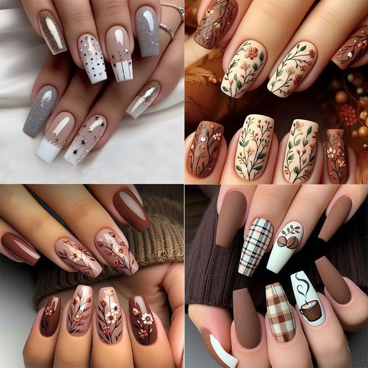 Floral Acrylic Nail Art Enhancements Kalsten 1789915509