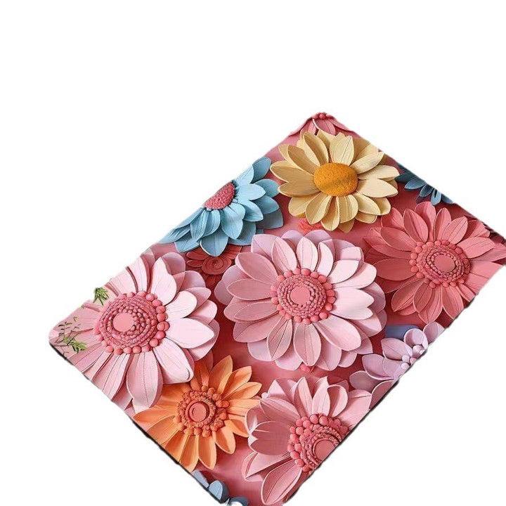 Leaf-Patterned Bathroom Mat Kalsten