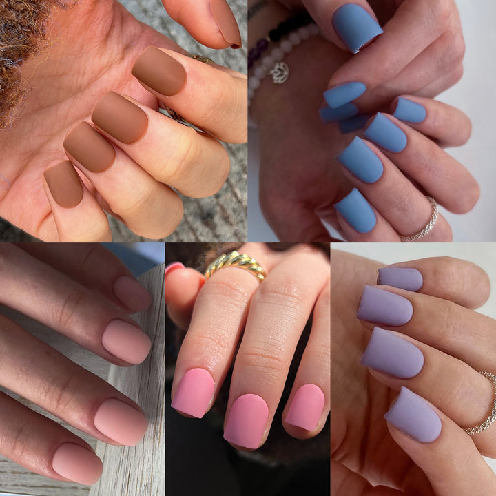 Artificial nail art with matte finish Kalsten