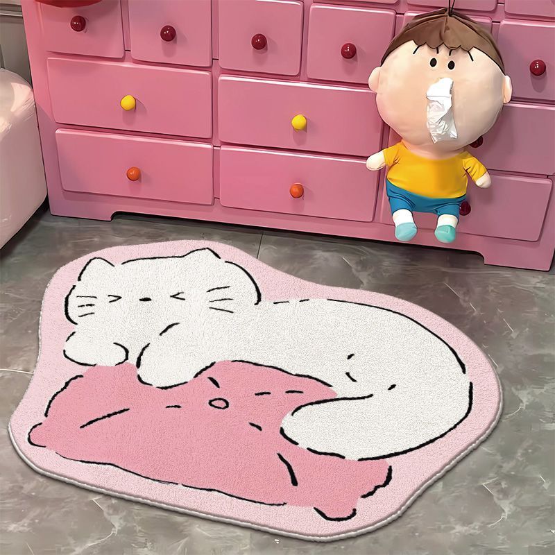 Playful Cake-Shaped Floor Mat
