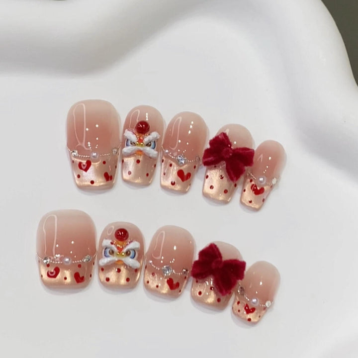 Creative nail art with flower and fruit motifs Kalsten