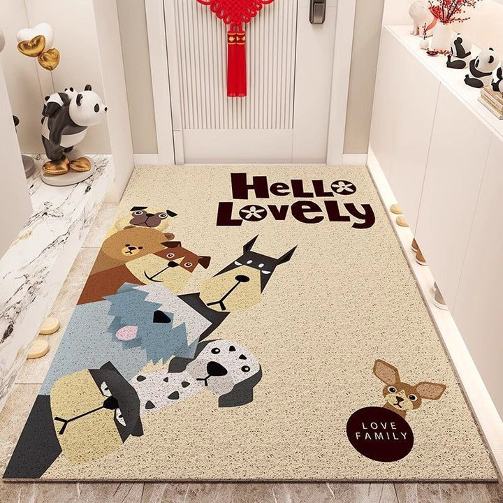 Playful Cat-Themed Area Mat
