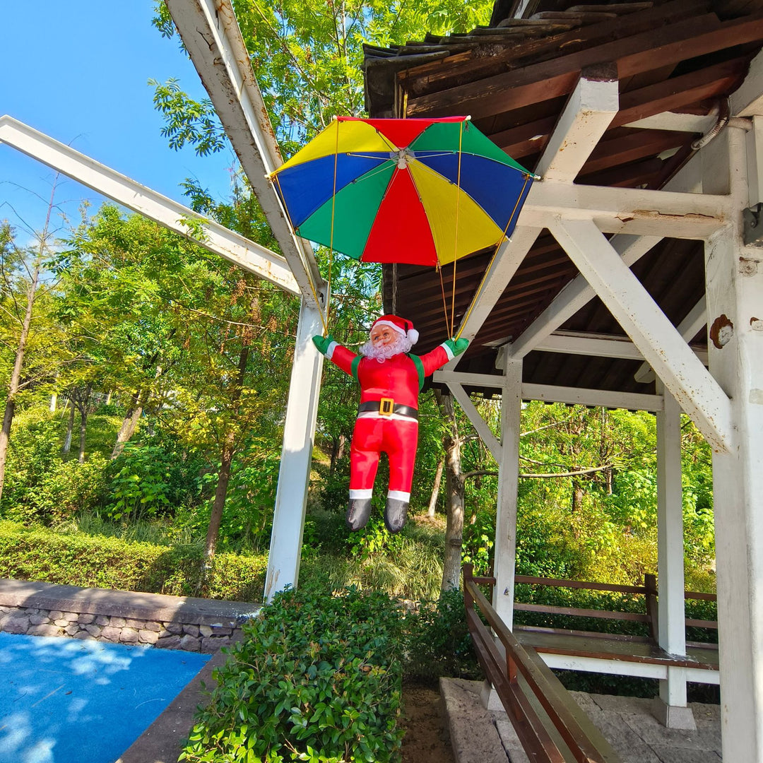 Decorative Santa Claus figure with parachute