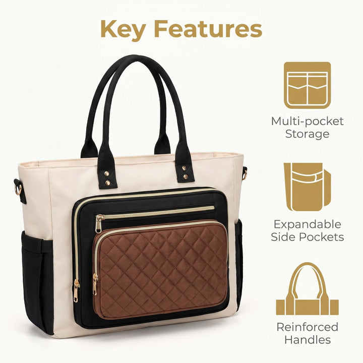 Handbag with Elegant Quilted Look Kalsten
