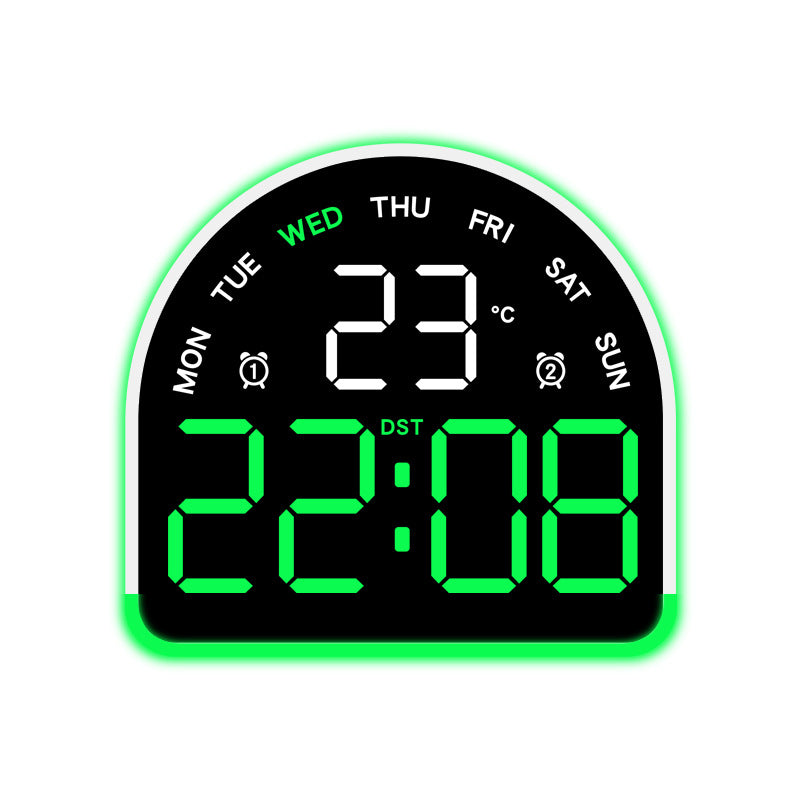 Digital alarm clock with temperature and day of the week display Kalsten