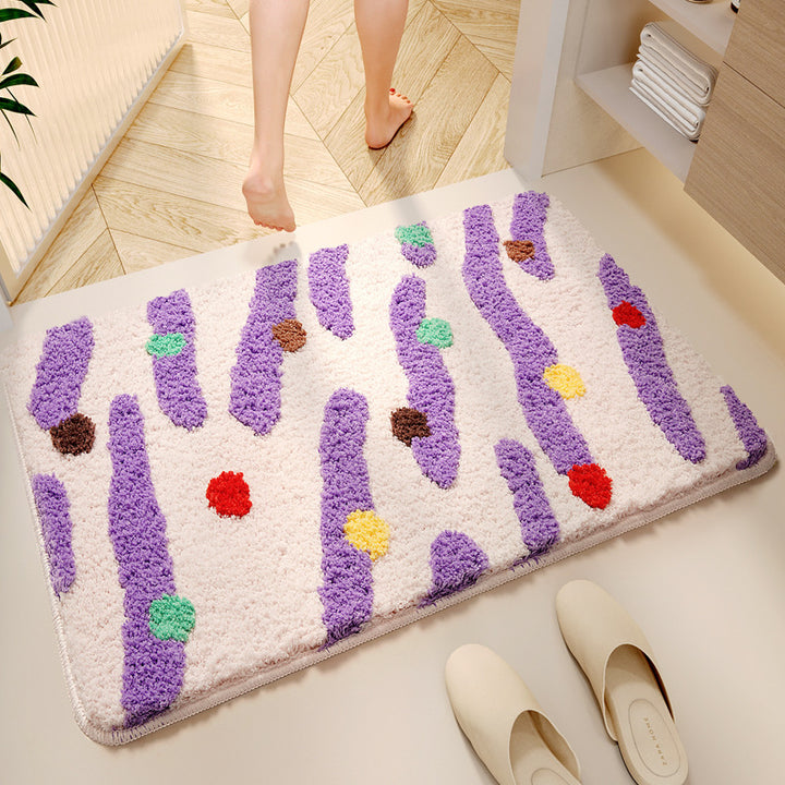 Decorative Plush Bath Mat Kalsten