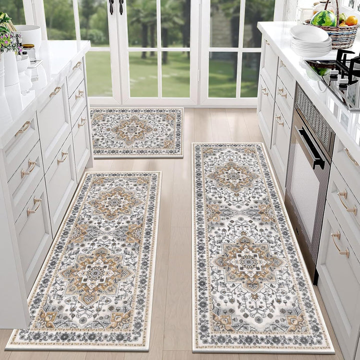 Vintage-Inspired Persian Kitchen Runner Mat