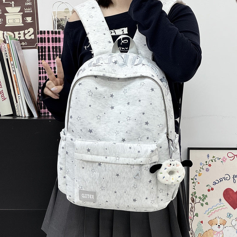 Star-Printed Casual Backpack Kalsten