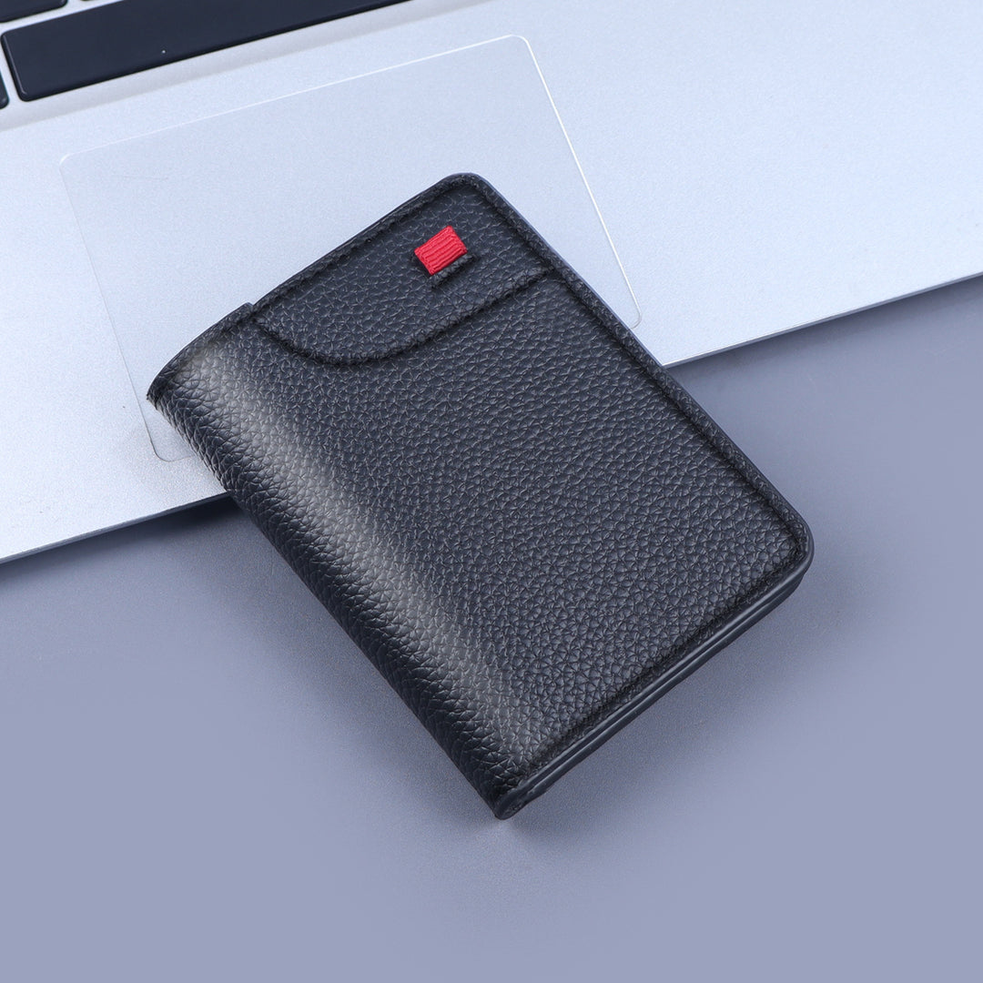 RFID-Blocking Leather Card Case