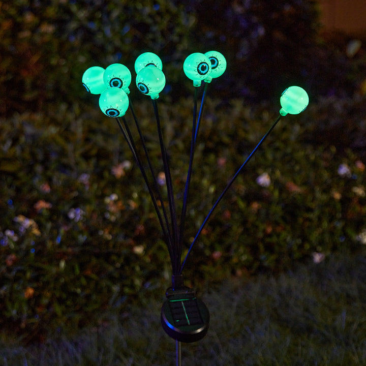 Creepy garden lights with eye motif Kalsten