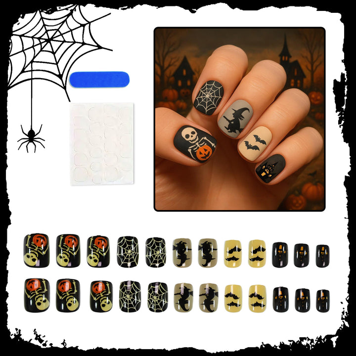 Halloween Nail Art Set with Creative Scary Designs Kalsten