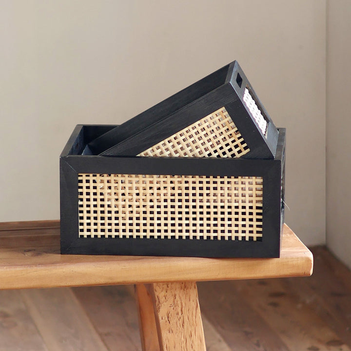High-quality storage basket with braided design Kalsten