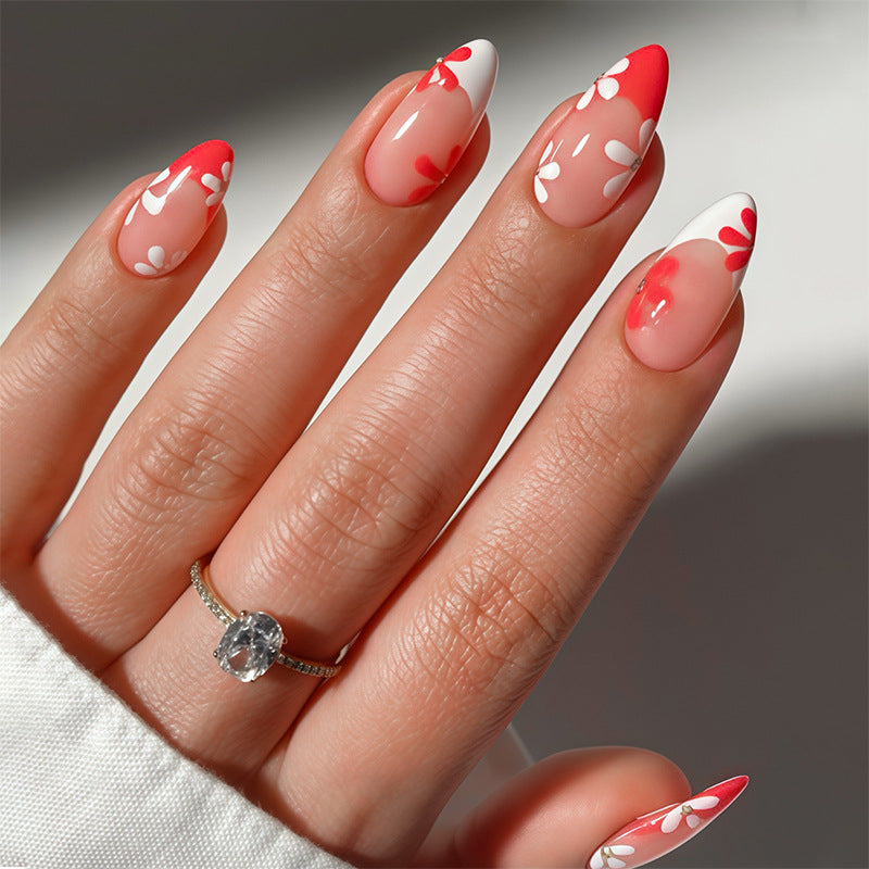 Floral Patterned Press-On Nail Set Kalsten