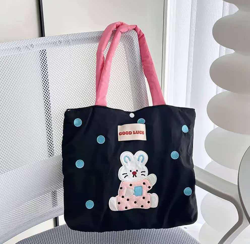 Cute Dog Embroidered Tote Bag Kalsten