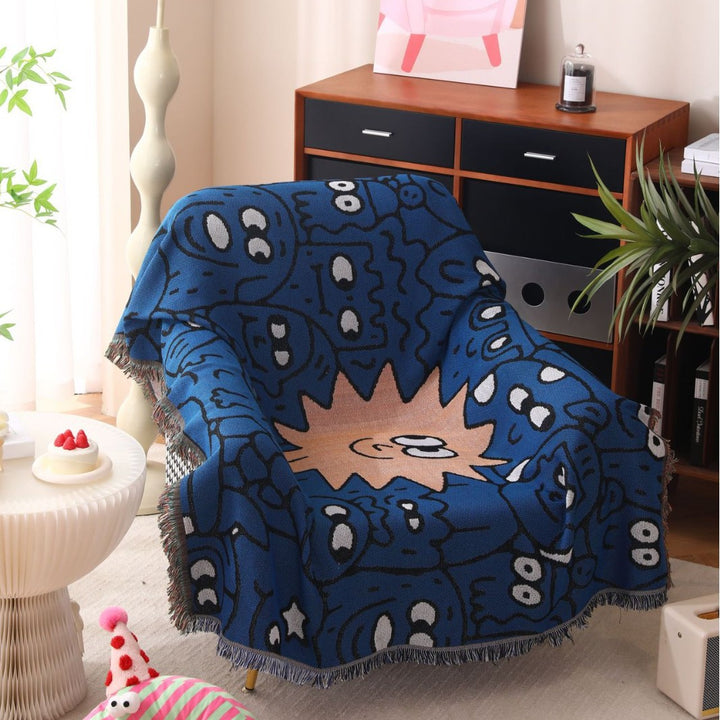 Cozy Graphic Throw Blanket