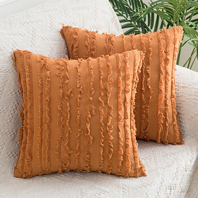 Fringe Texture Square Cushion