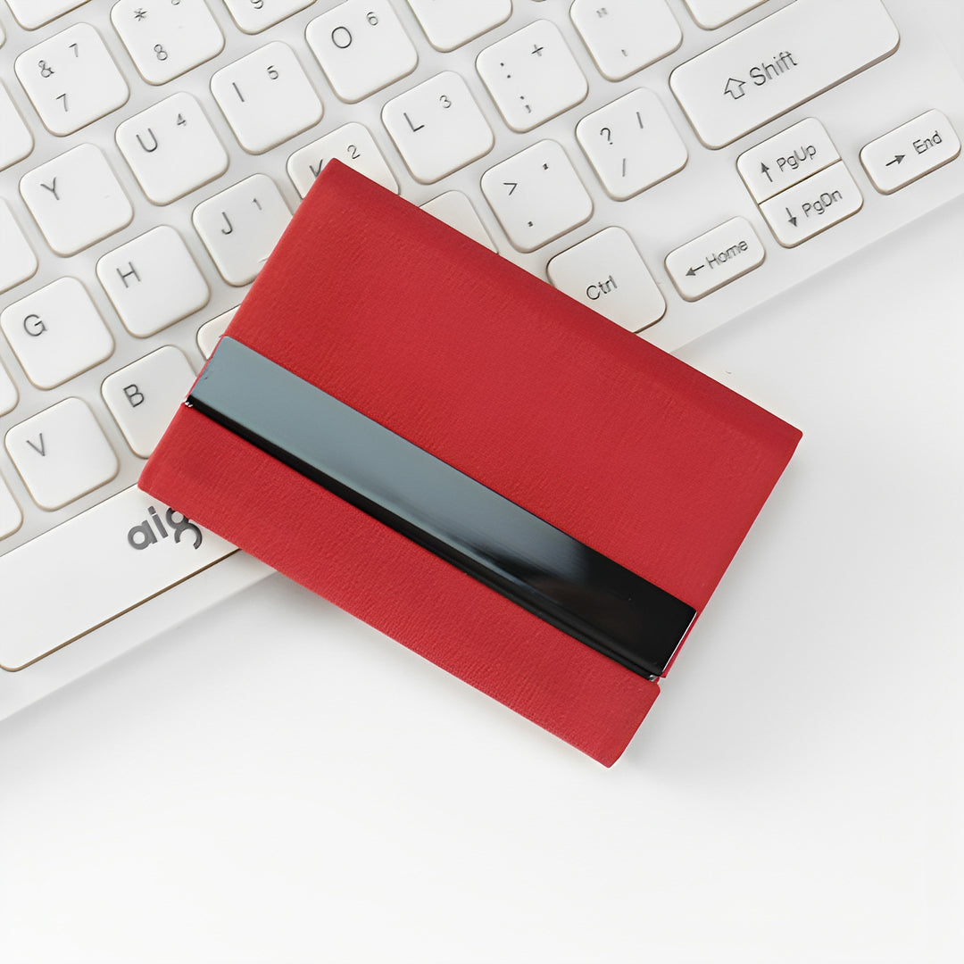 Slim Fabric Business Card Holder