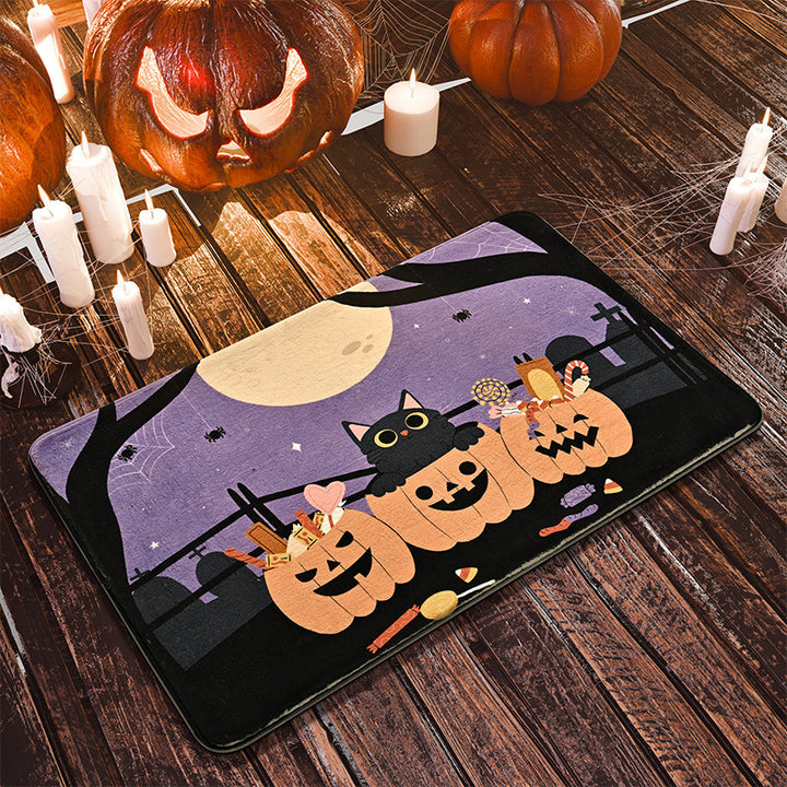 Halloween-Themed Artistic Floor Mat