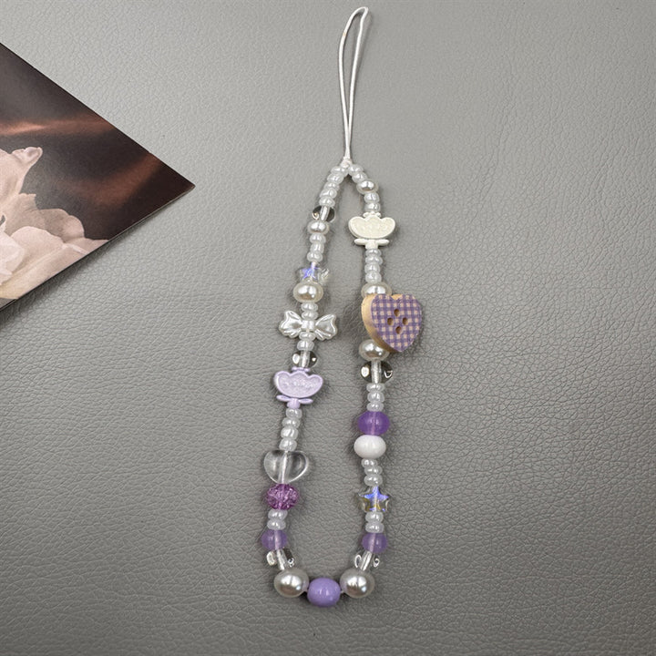 Decorative Beaded Charm Phone Lanyard Kalsten 1790135299