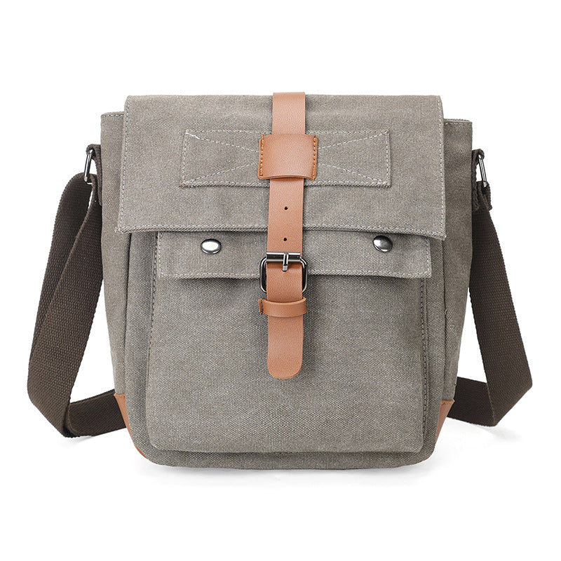 Vintage-Inspired Canvas Messenger Bag Kalsten