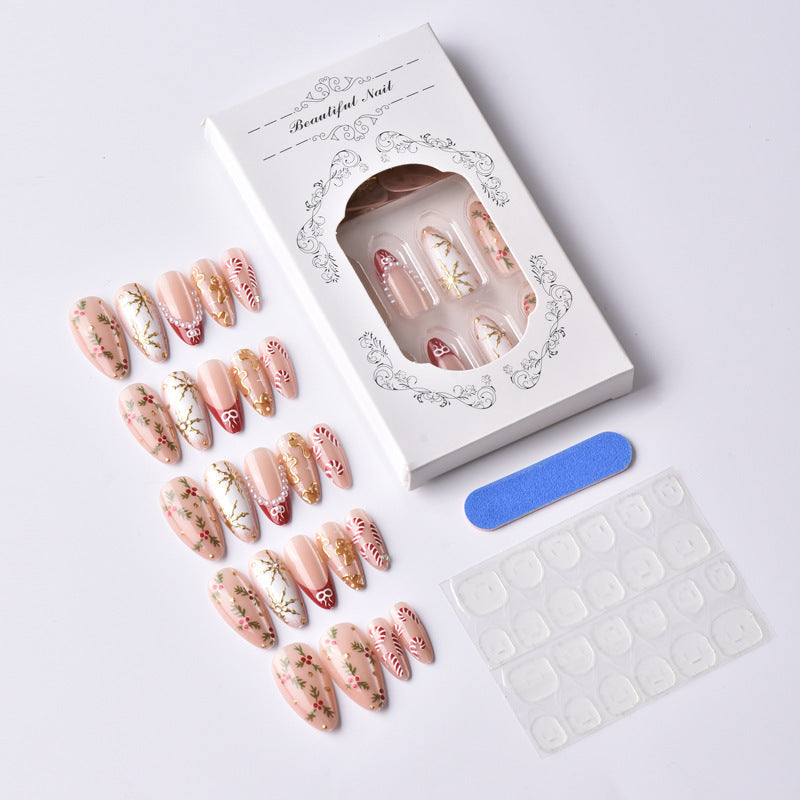Elegant Artificial Nail Collection with Luxurious Accents Kalsten