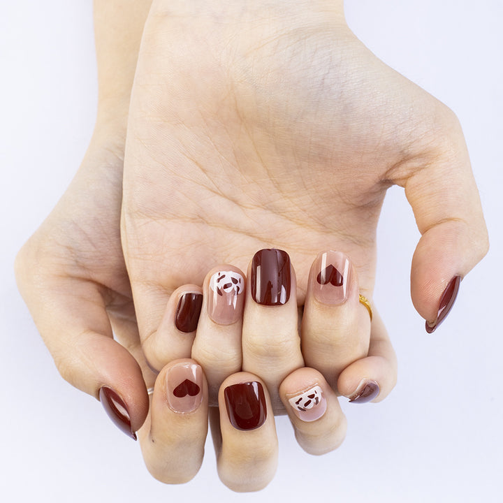 Nail art with cute panda design Kalsten