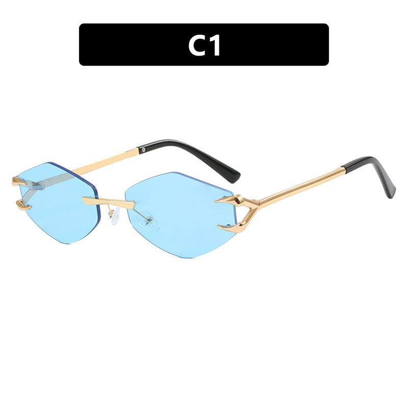 Women's geometric designer sunglasses with outstanding metal frame Kalsten