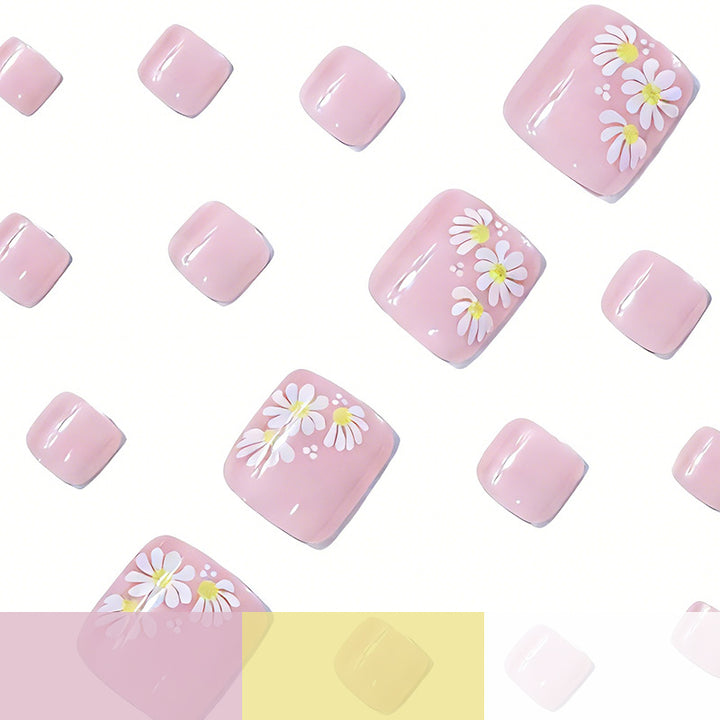 Floral Nail Art Pedicure Kalsten