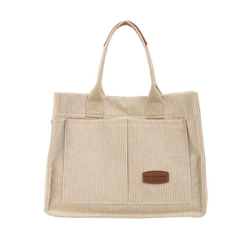 Versatile Corduroy Utility Tote Kalsten