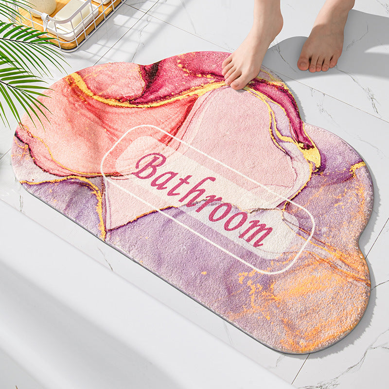 Plush Cloud Shaped Bath Mat Kalsten