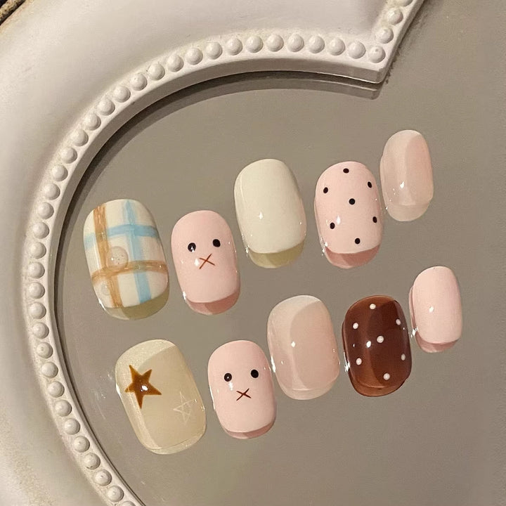 Artistic Themed Press-On Nails