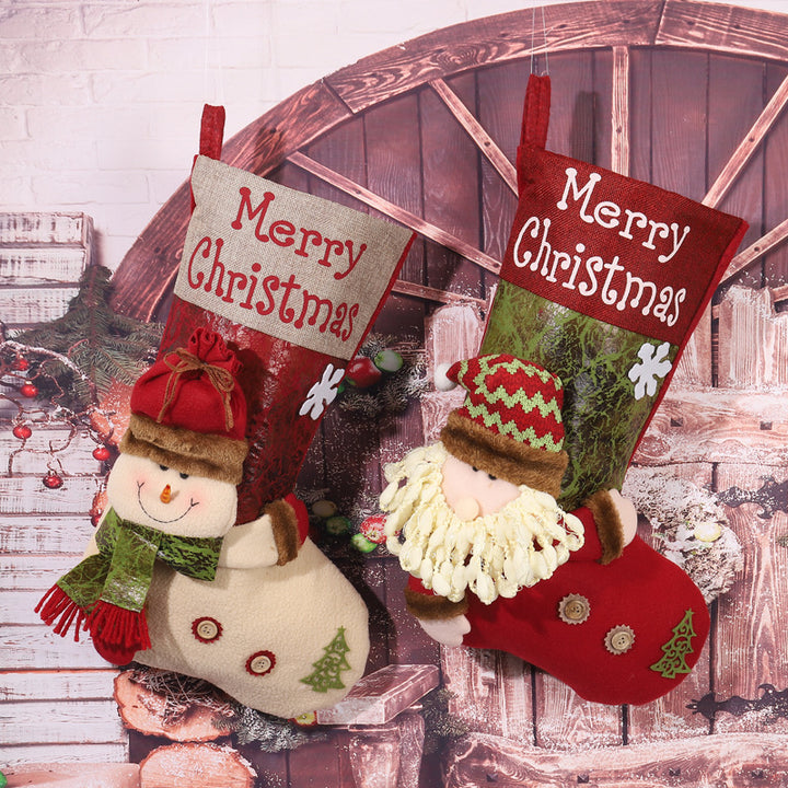 Cute Christmas stocking with snowman motif Kalsten