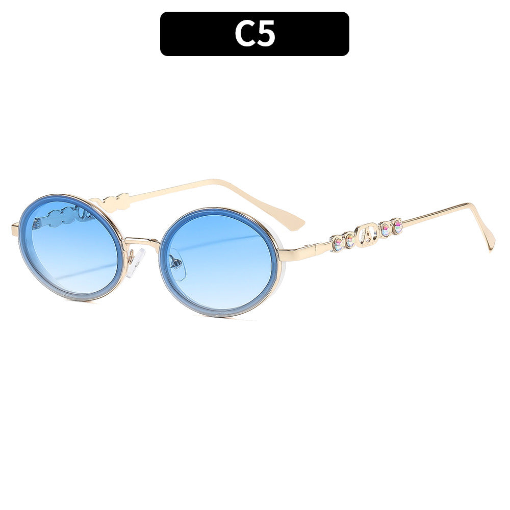 Round Frame Fashion Sunglasses