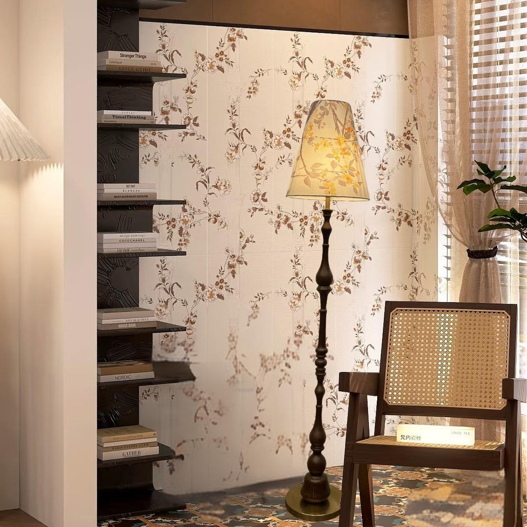 Floral Pattern Floor Lamp