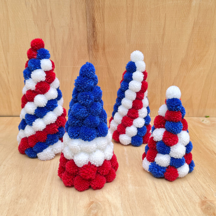 Unisex nan handcrafted Pompon Christmas tree table decoration Kalsten