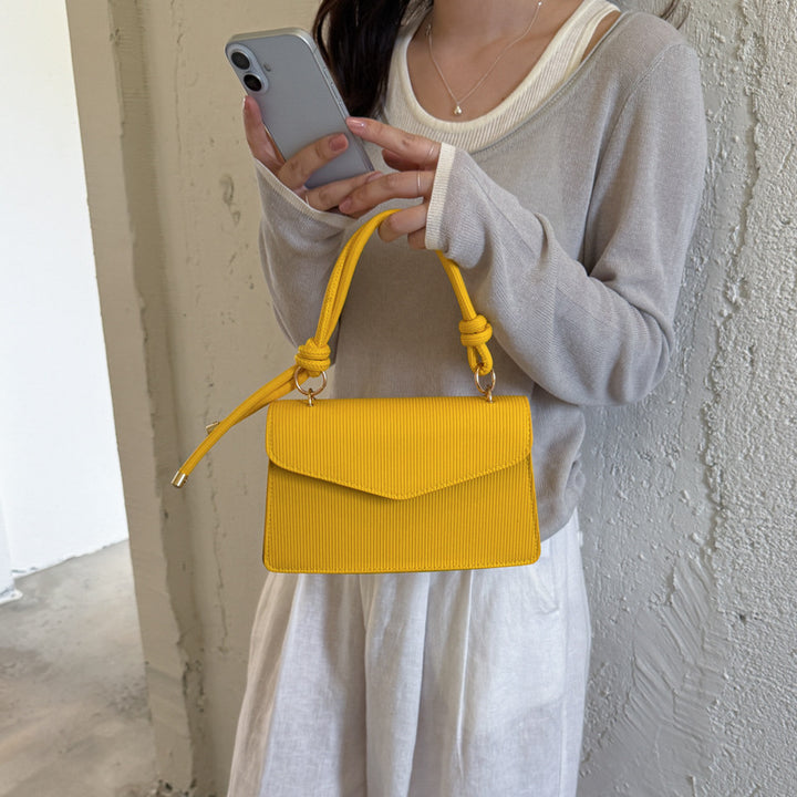 WoElegant Textured Handheld Satchel Bag Kalsten