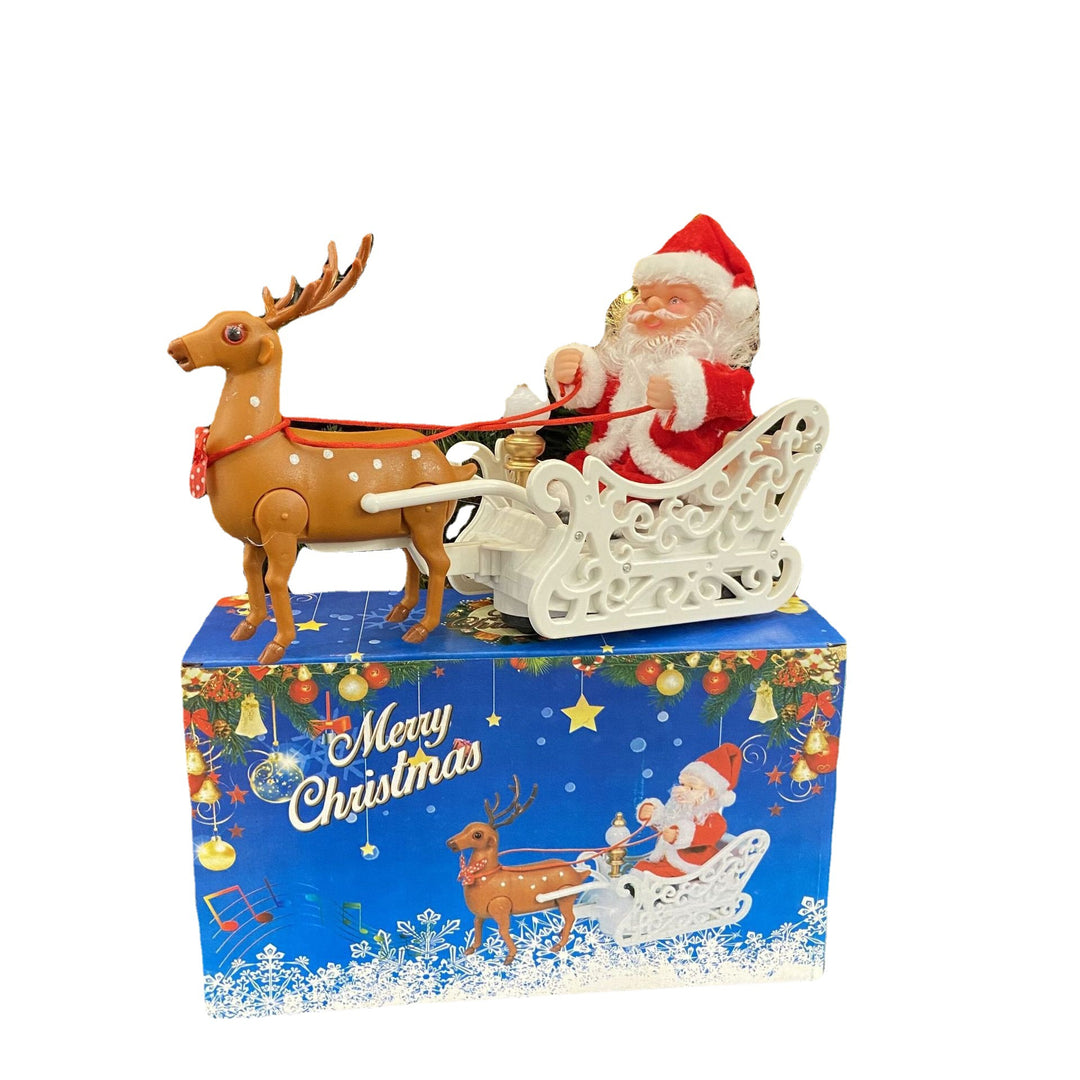 Santa Claus and Reindeer Figures Set Kalsten