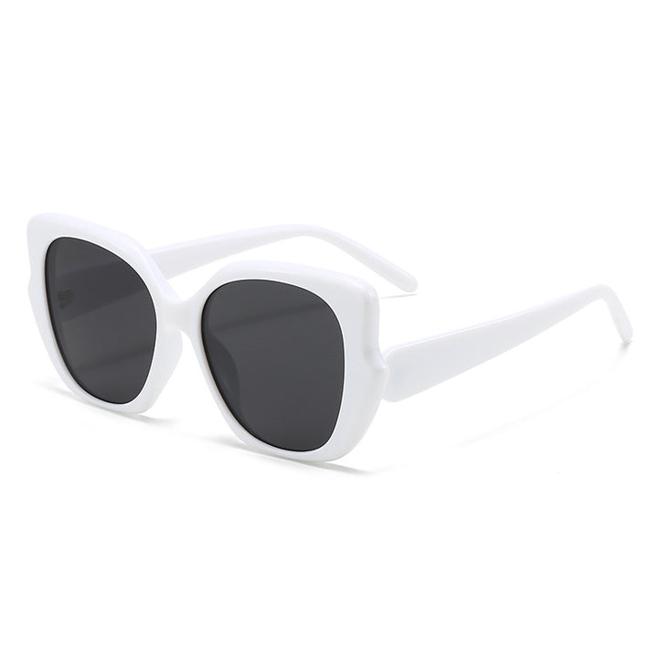 Women's oversized fashionable sunglasses with curved frame Kalsten
