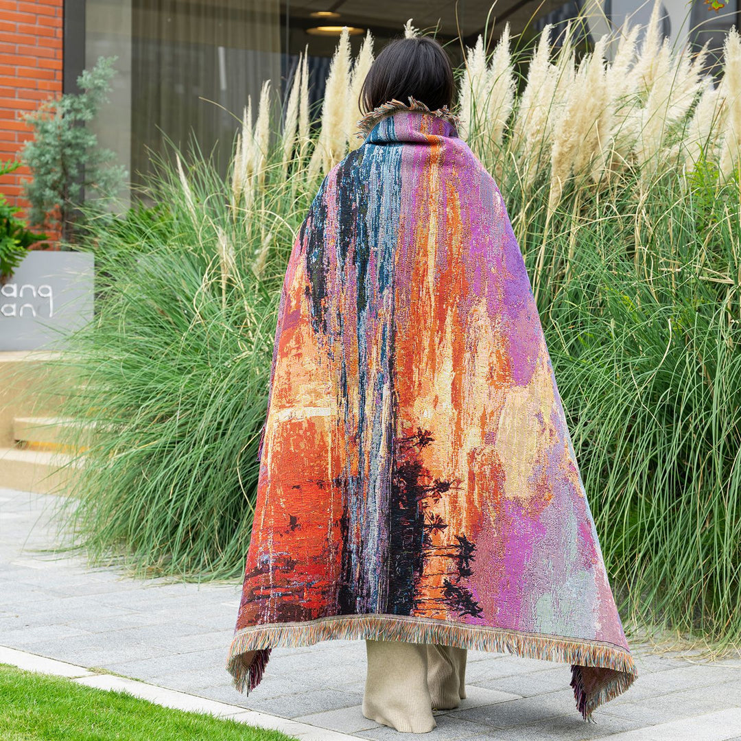 Scenic Landscape Throw Tapestry