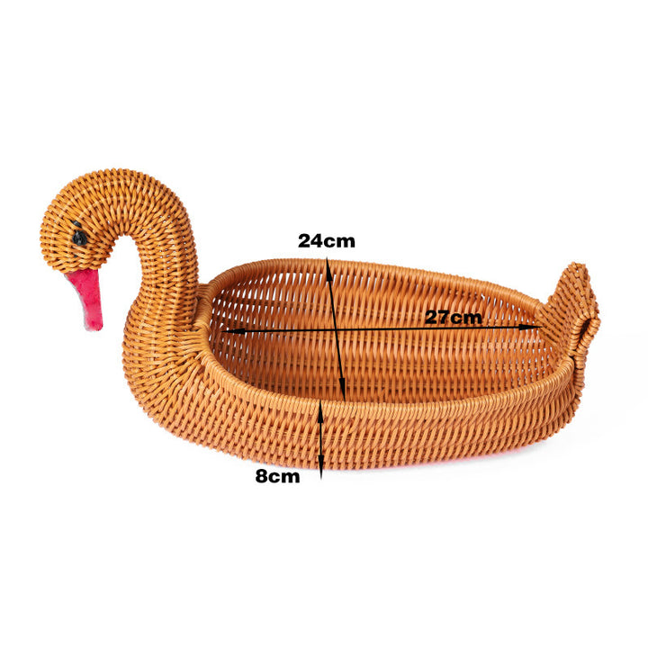 Frog-Shaped Decorative Woven Basket Kalsten