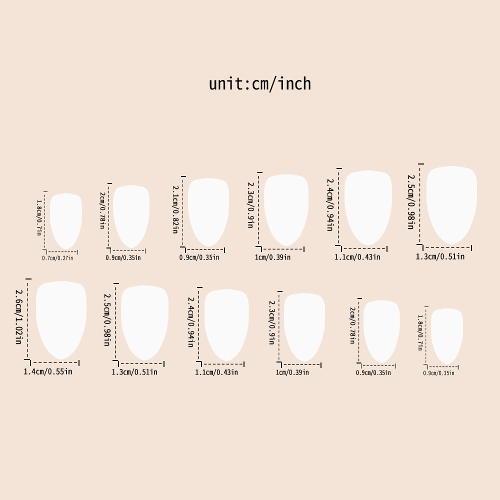 Elegant Ombre Artificial Nails Kalsten