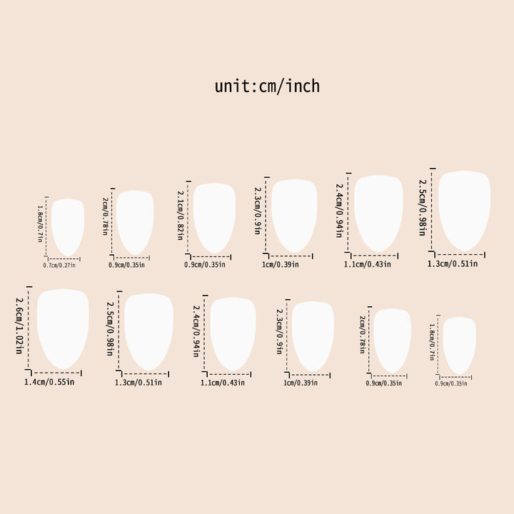 Elegant Ombre Artificial Nails Kalsten