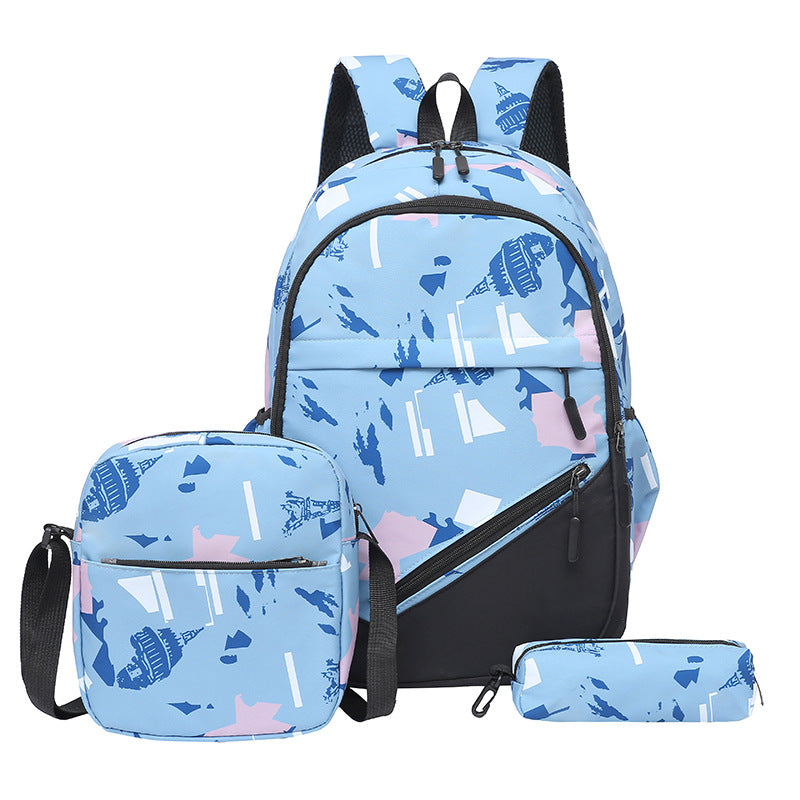 School backpack with multiple compartments and matching accessories Kalsten