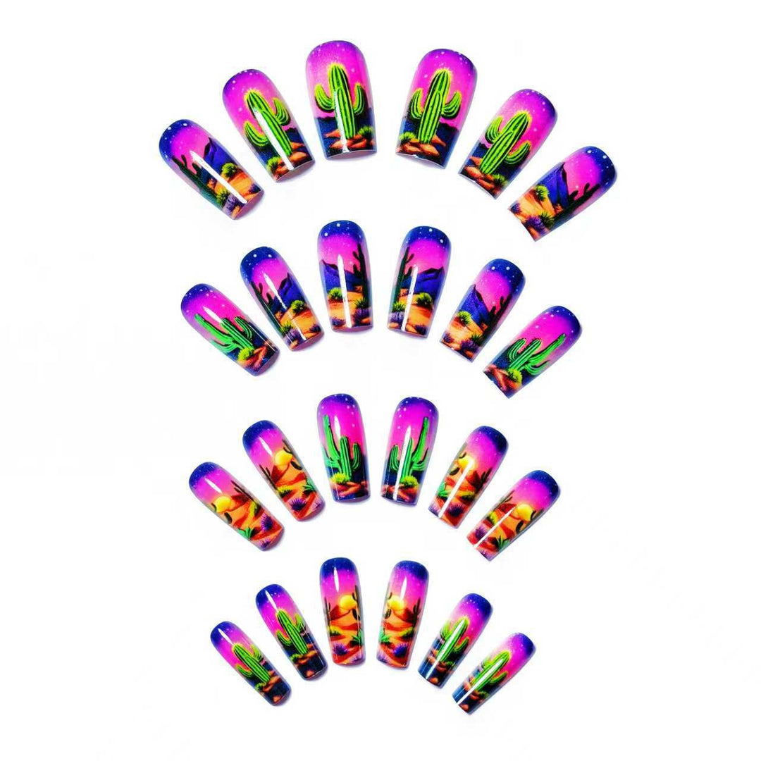 Artistic Desert-Themed Nail Art Kalsten