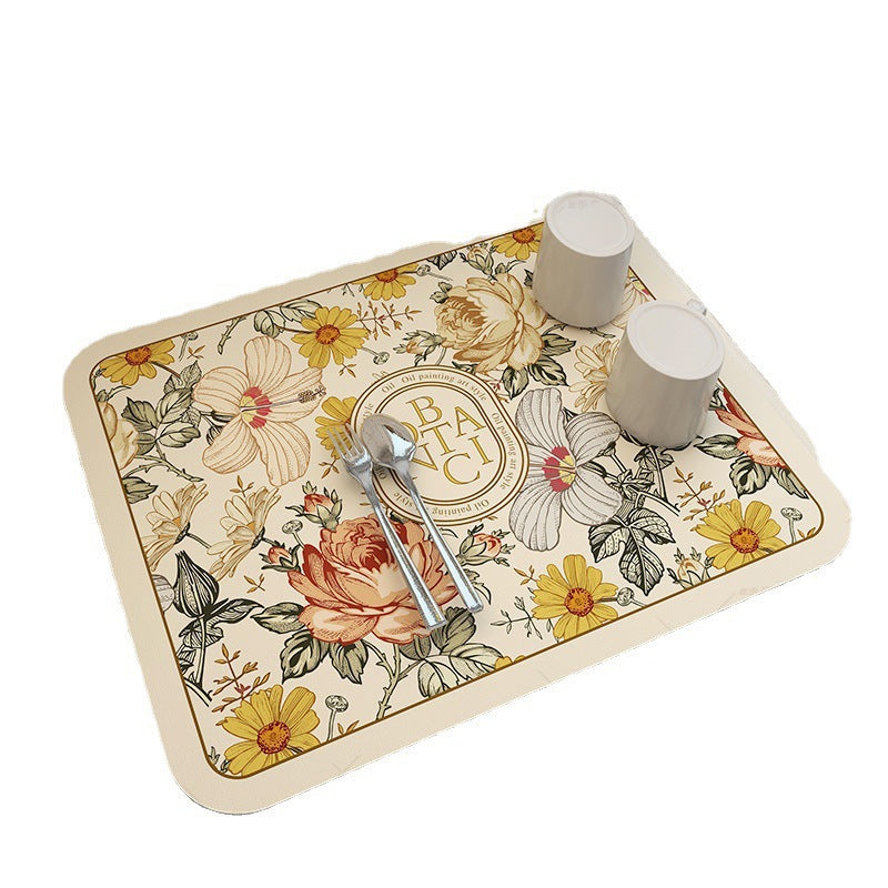 Inspirational Floral Quote Floor Mat Kalsten